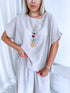 LIELIZMĒRA komplekts "NECKLACE 23300" - bēšs